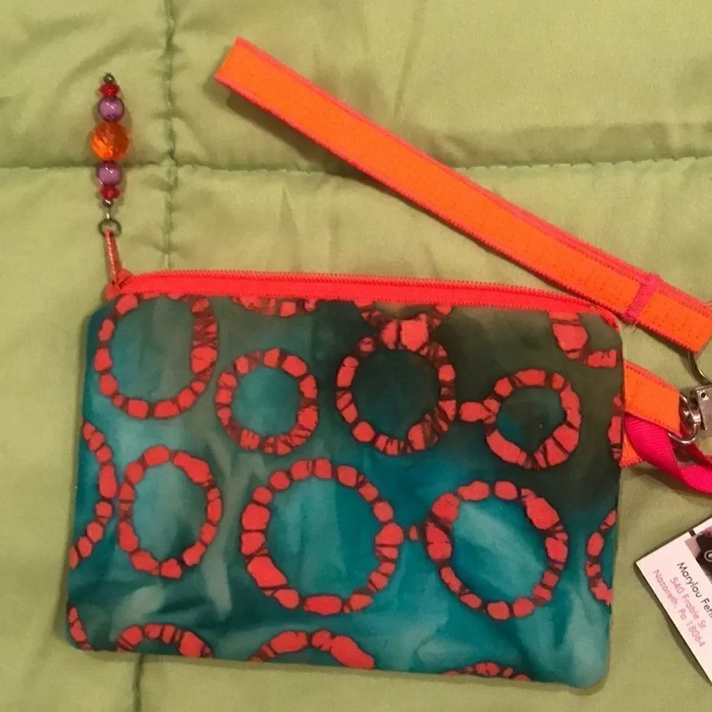 Handcrafted wristlet Tie Dye
